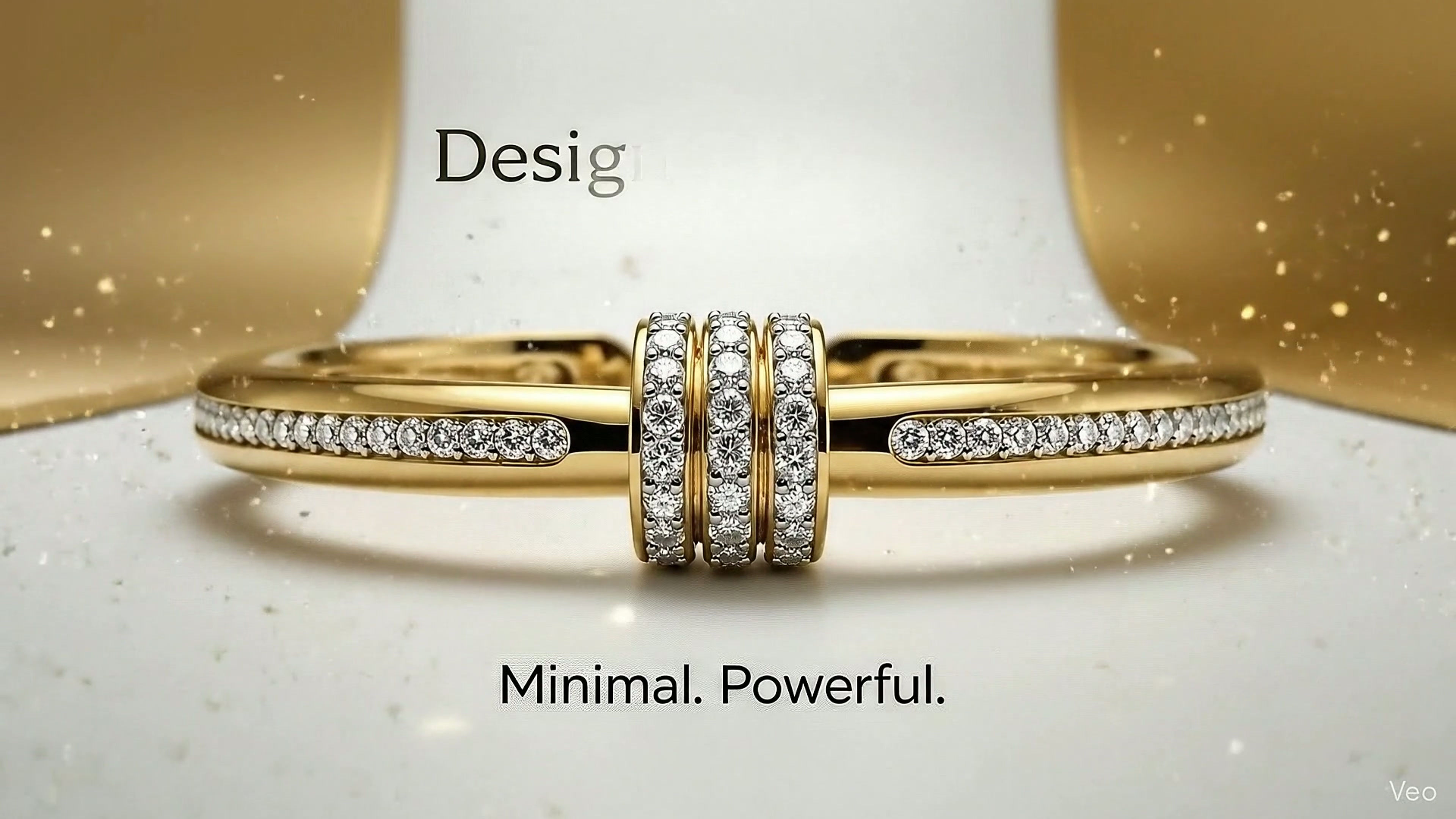 18K Altın Kaplama Çelik Kelepçe Bileklik